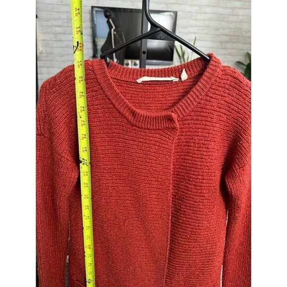 Soft Surroundings Marcella Burnt Orange Cardigan Sweater Womens Size Small - Picture 5 of 6